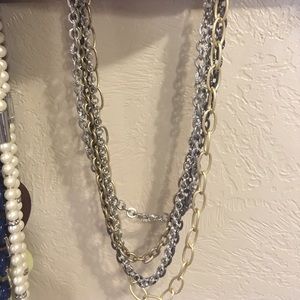 Lia Sophia multi chain necklace